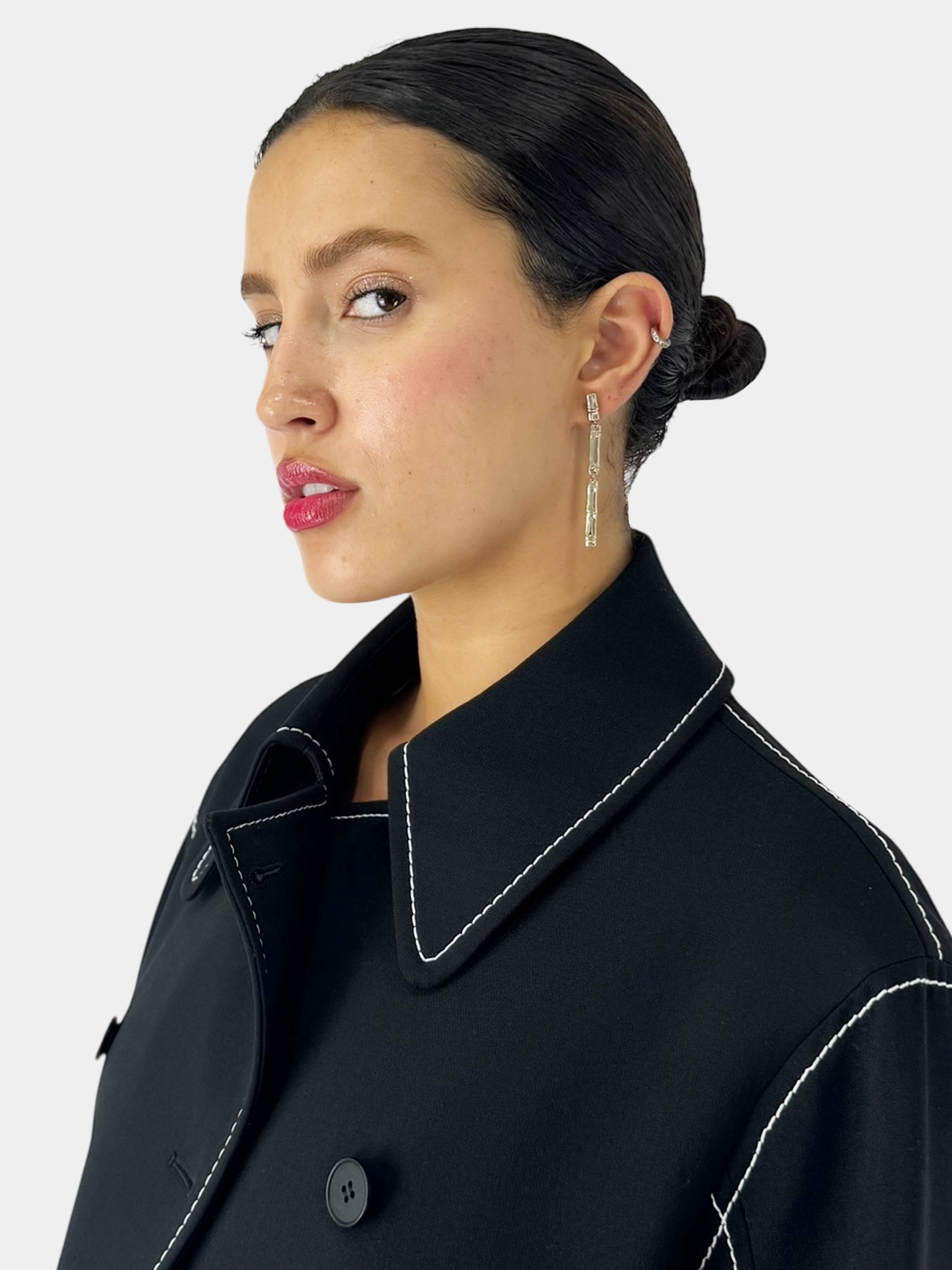 Bamboo Drop Earrings