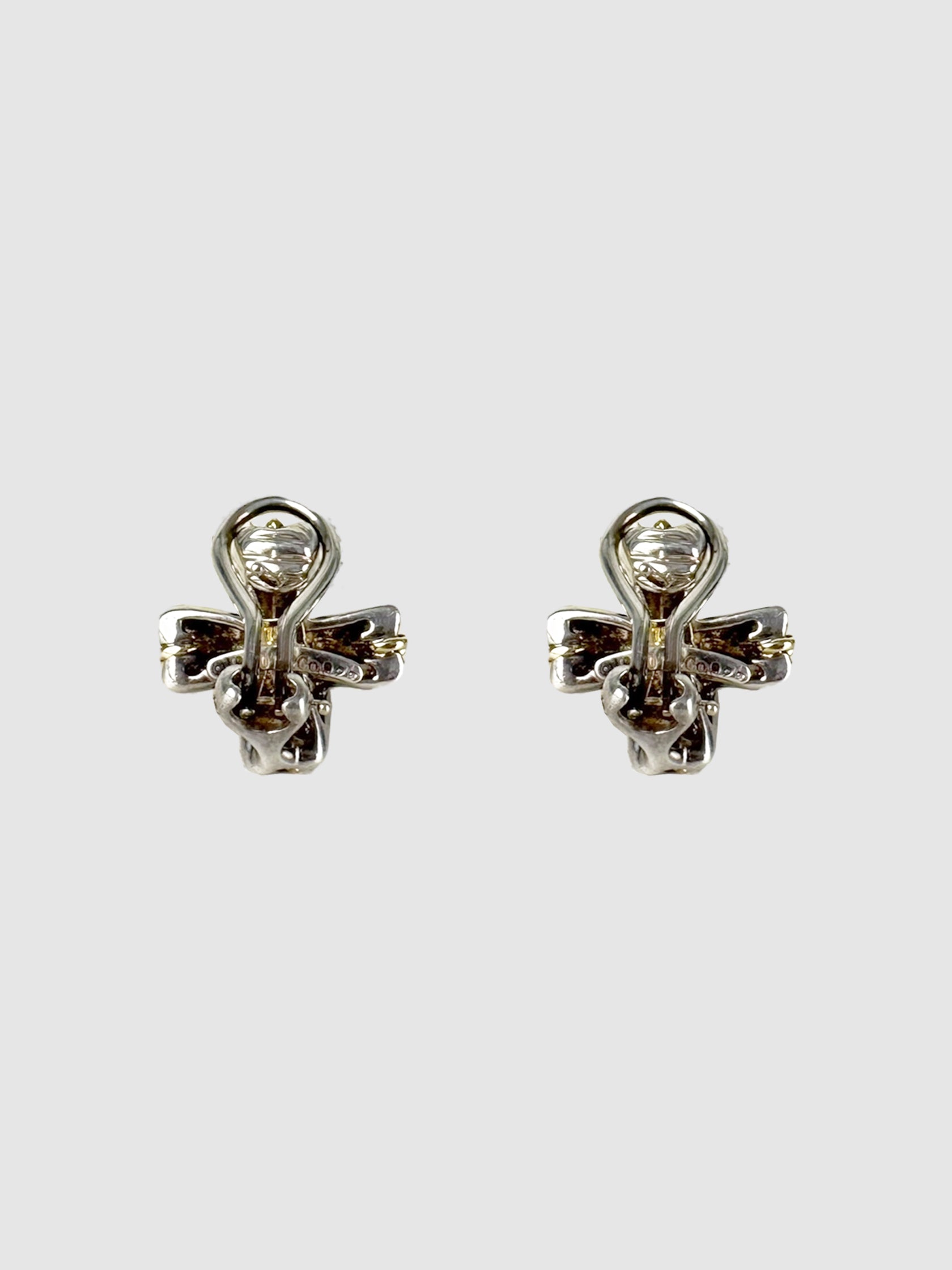 Two-Tone Signature X Cross Earrings