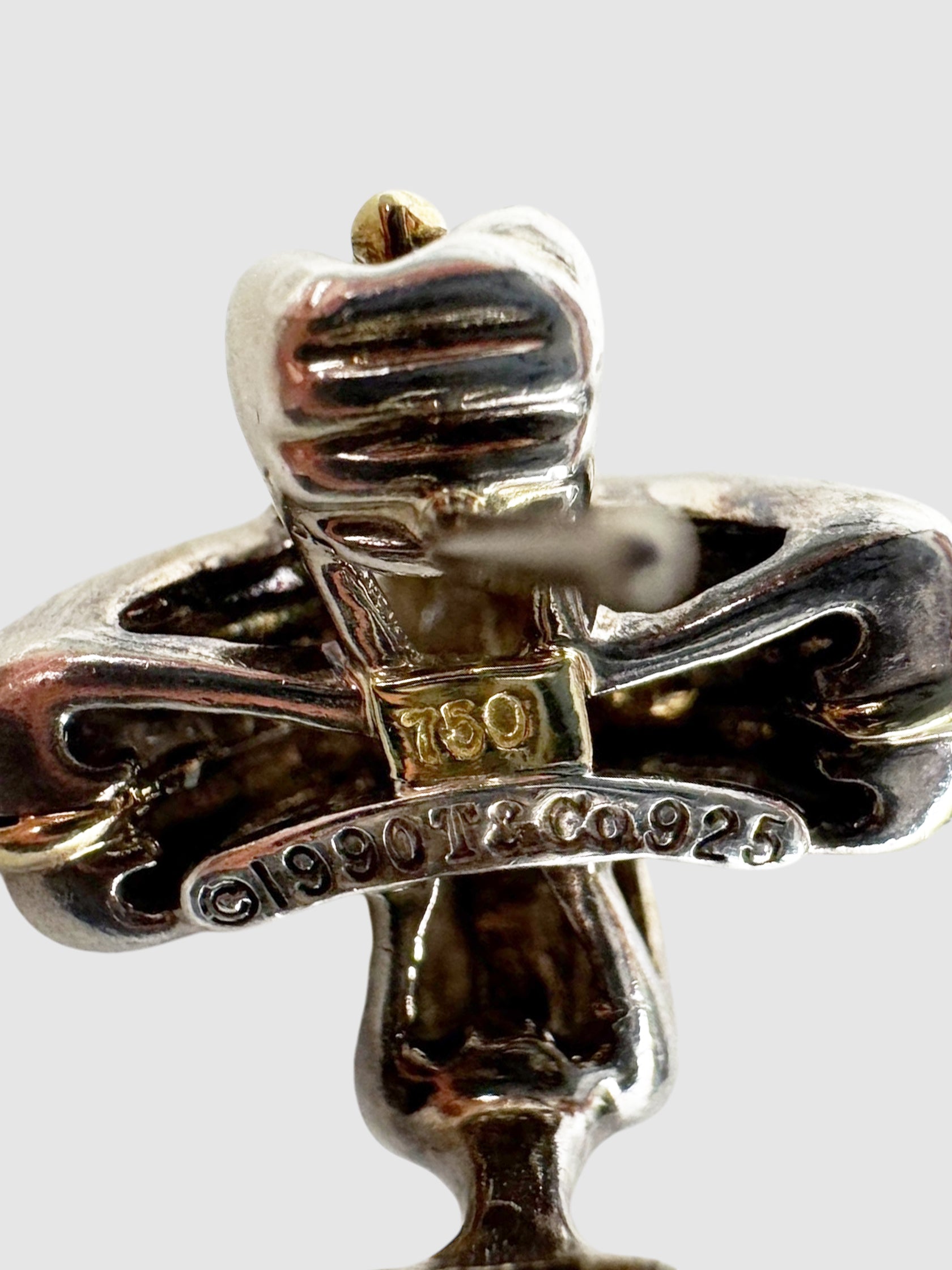 Two-Tone Signature X Cross Earrings