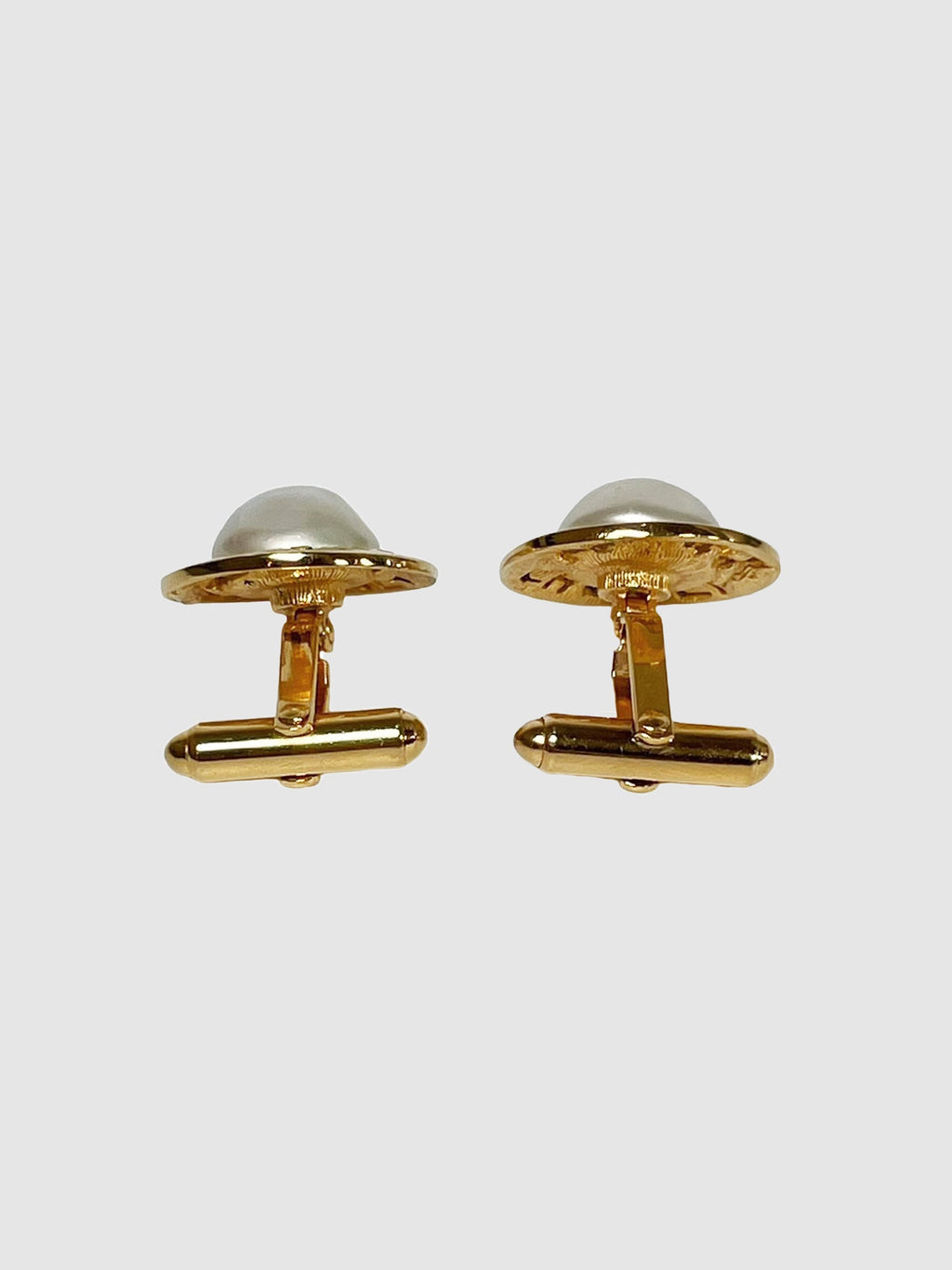 Faux Pearl Cuff Links