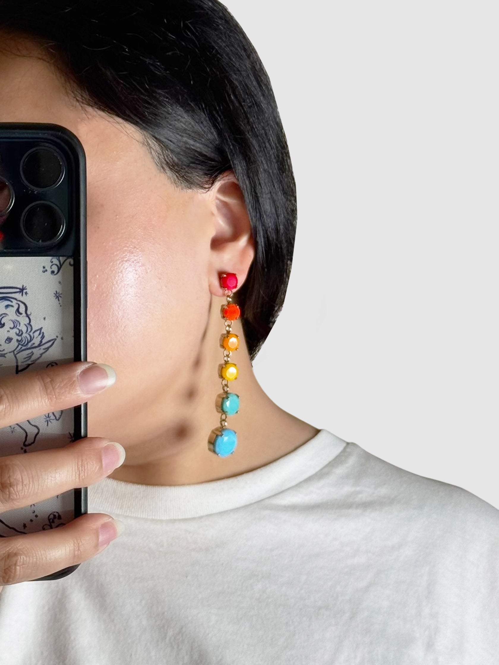 Rainbow Drop Earrings