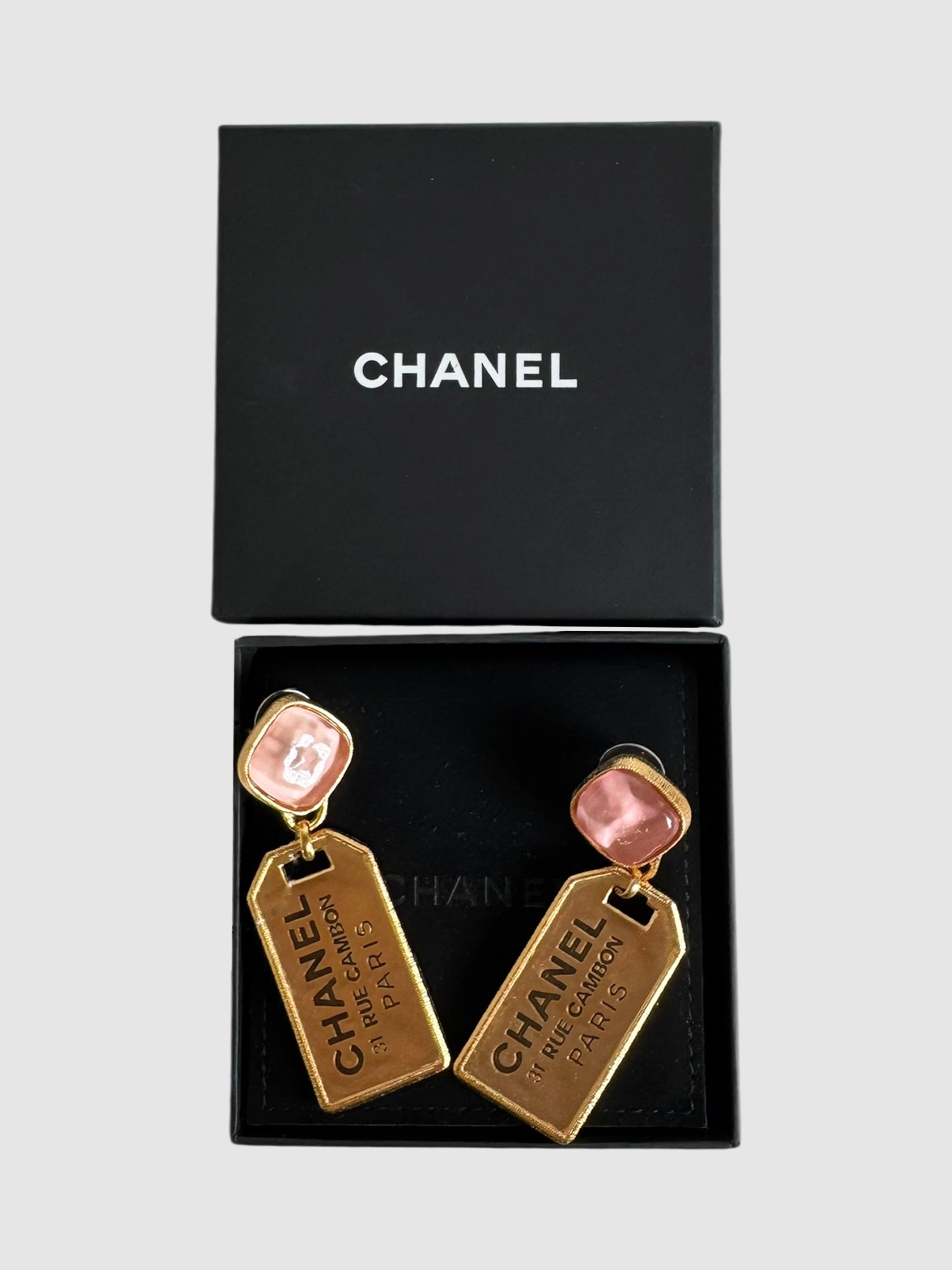 2020 CC Tags Earrings luxury designer resale consignment secondhand toronto canada accessories 