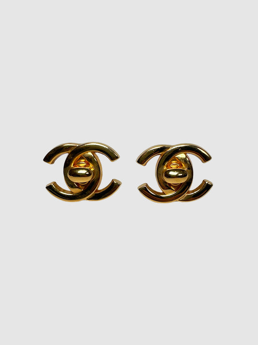 Chanel "CC" Clip-On Earrings