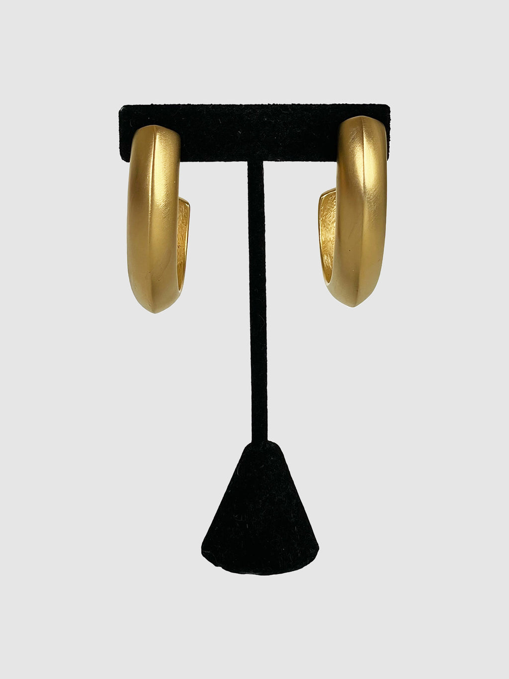 Chunky Golden Hoop Clip-On Earrings