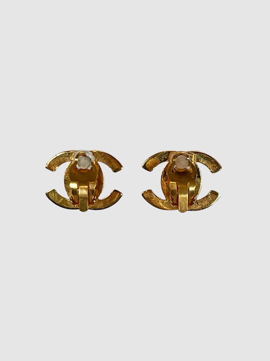 Chanel "CC" Clip-On Earrings