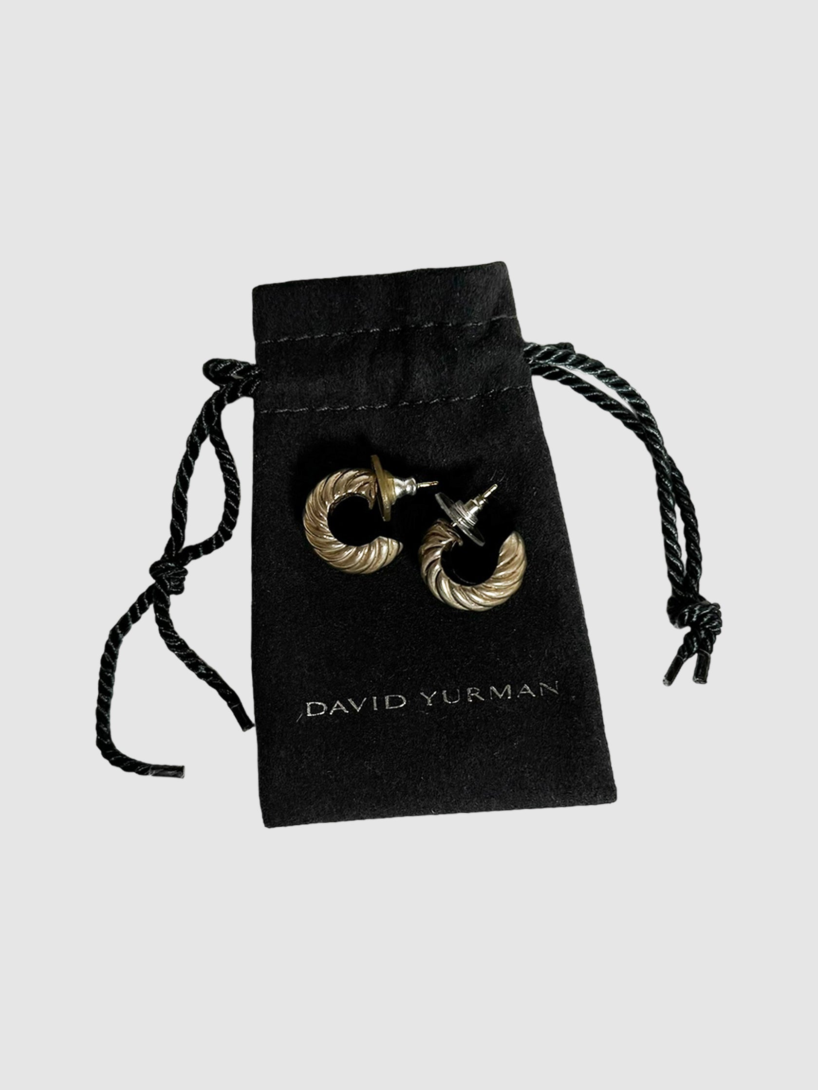 David Yurman 925 Sculpted Cable Shrimp Earrings Consignment Secondhand Designer Luxury Resale Toronto Trendy