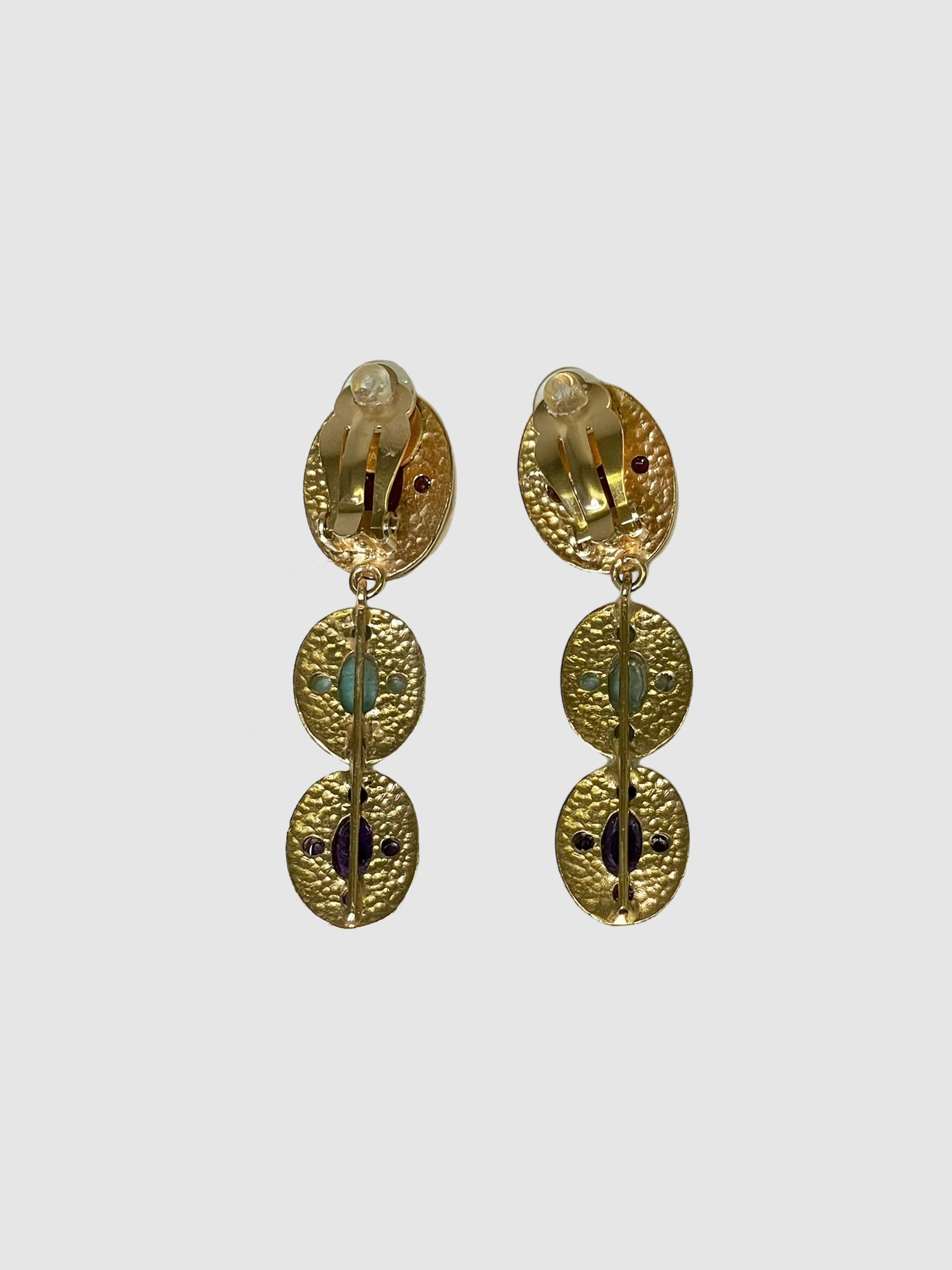 Pendant Drop Clip-On Earrings