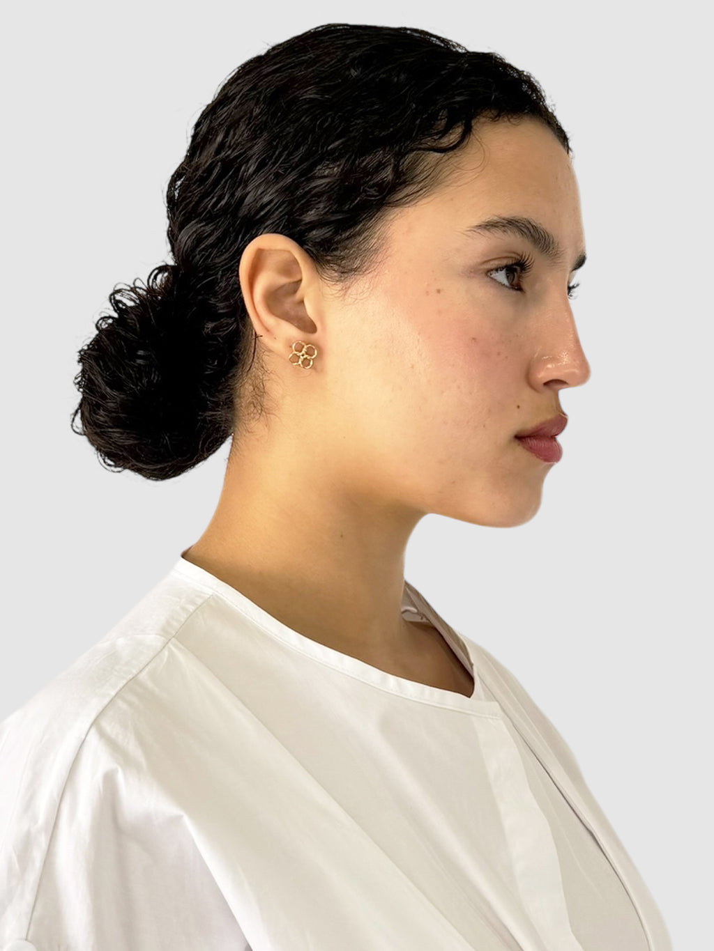 Quadrifoglio Flower Stud Earrings