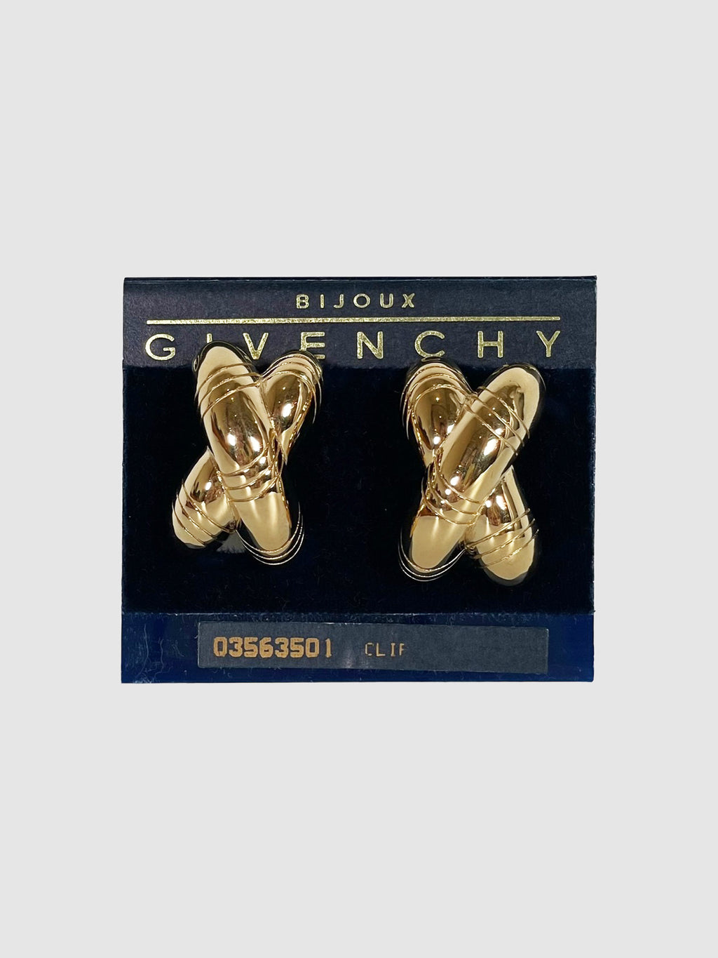 Crossover Chunky Clip-On Earrings