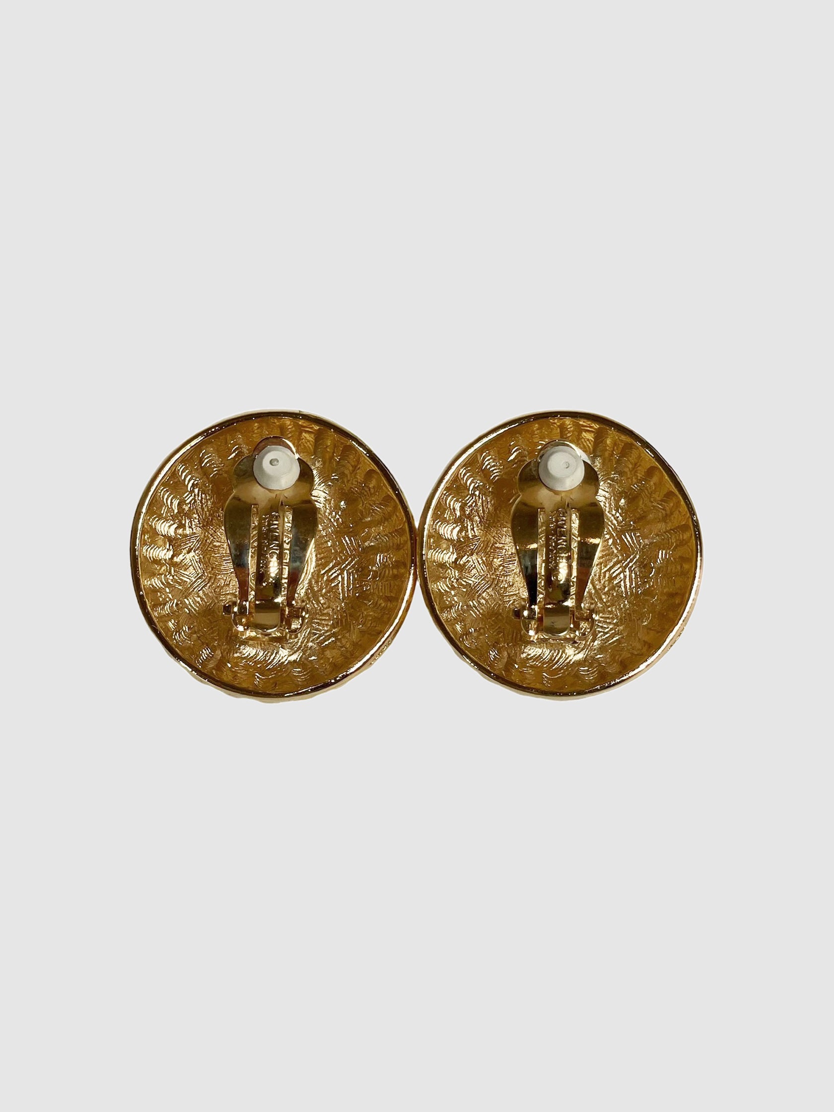 Round Faux Pearl Clip-On Earrings