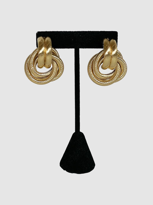 Givenchy Double Hoop Clip-On Earrings