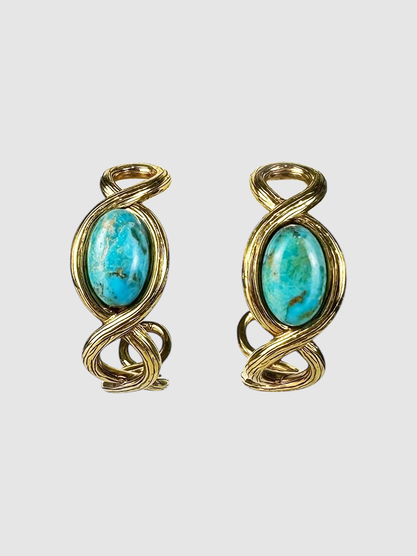 Turquoise Hoop Earrings