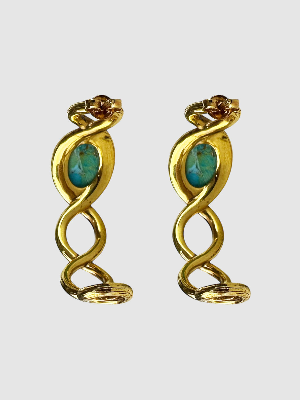 Turquoise Hoop Earrings