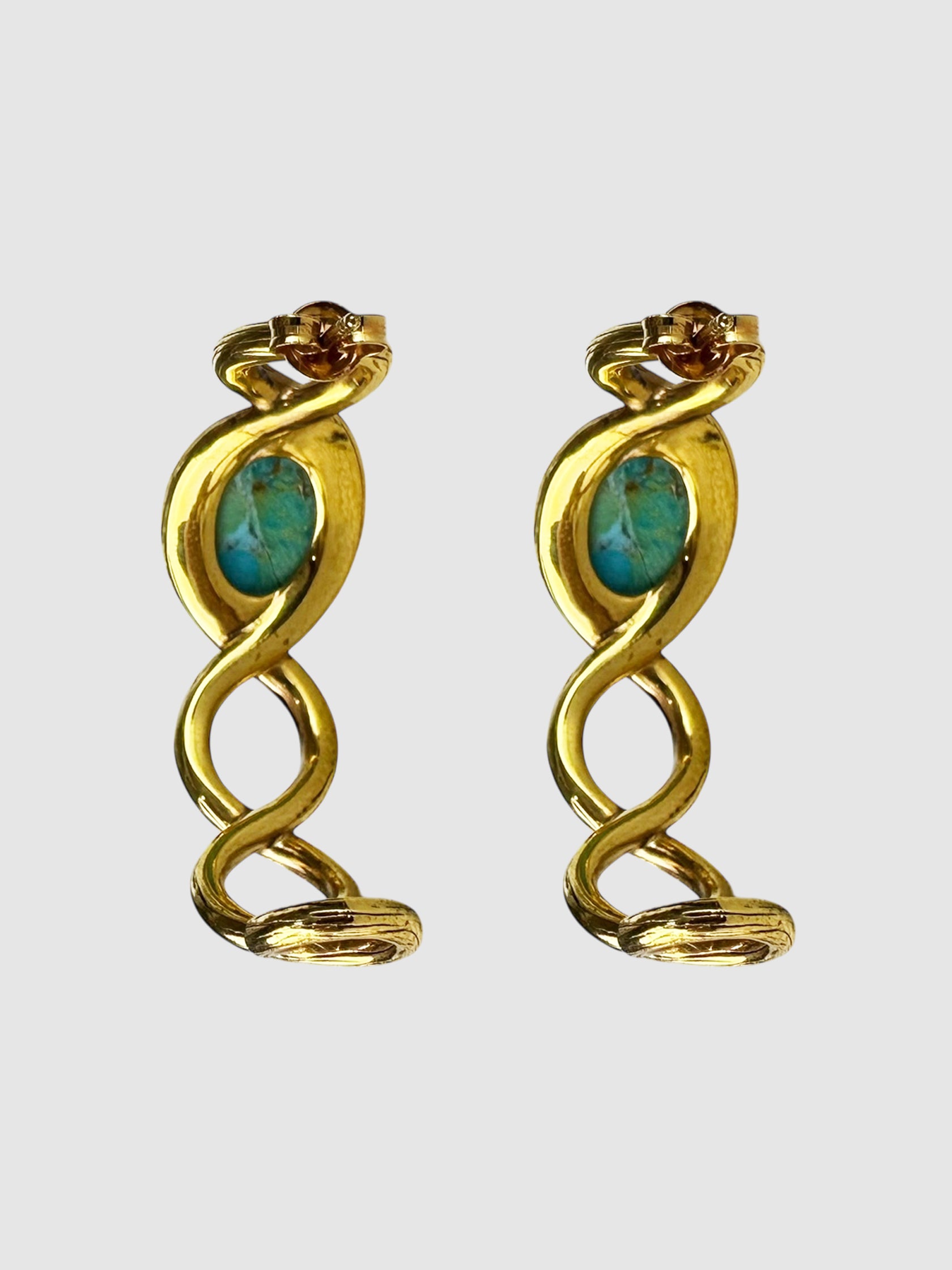 Turquoise Hoop Earrings