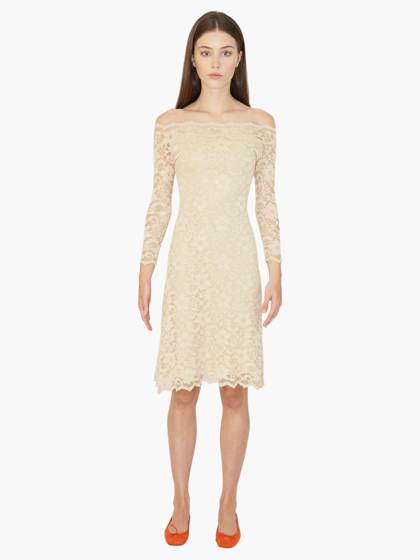 Lace Off-The-Shoulder Dress