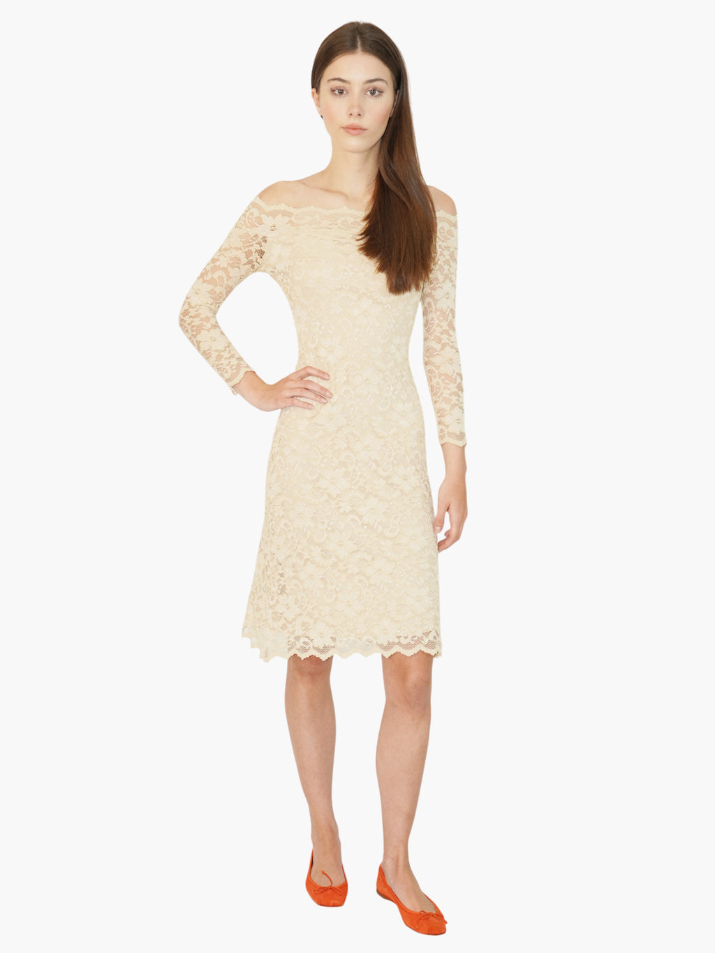 Lace Off-The-Shoulder Dress