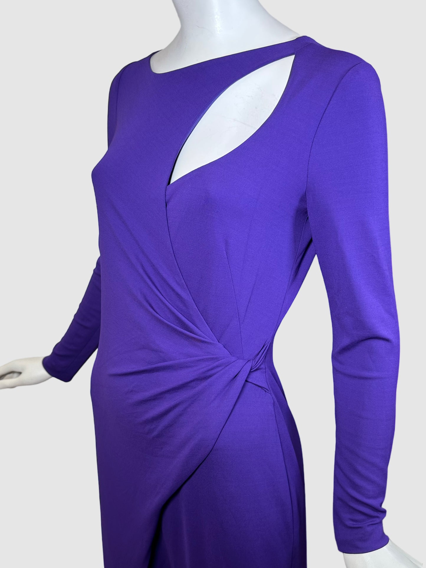Escada Cut-Out Long-sleeve Gown - Size 36