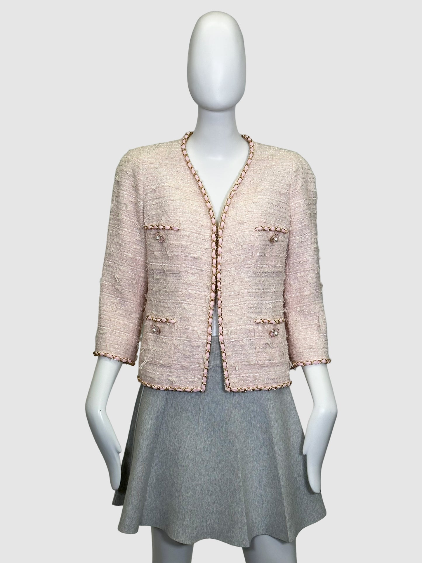 Edward Achour Paris Tweed Jacket - Size 44