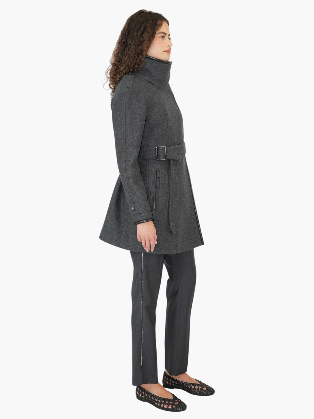 Wool Belted Coat