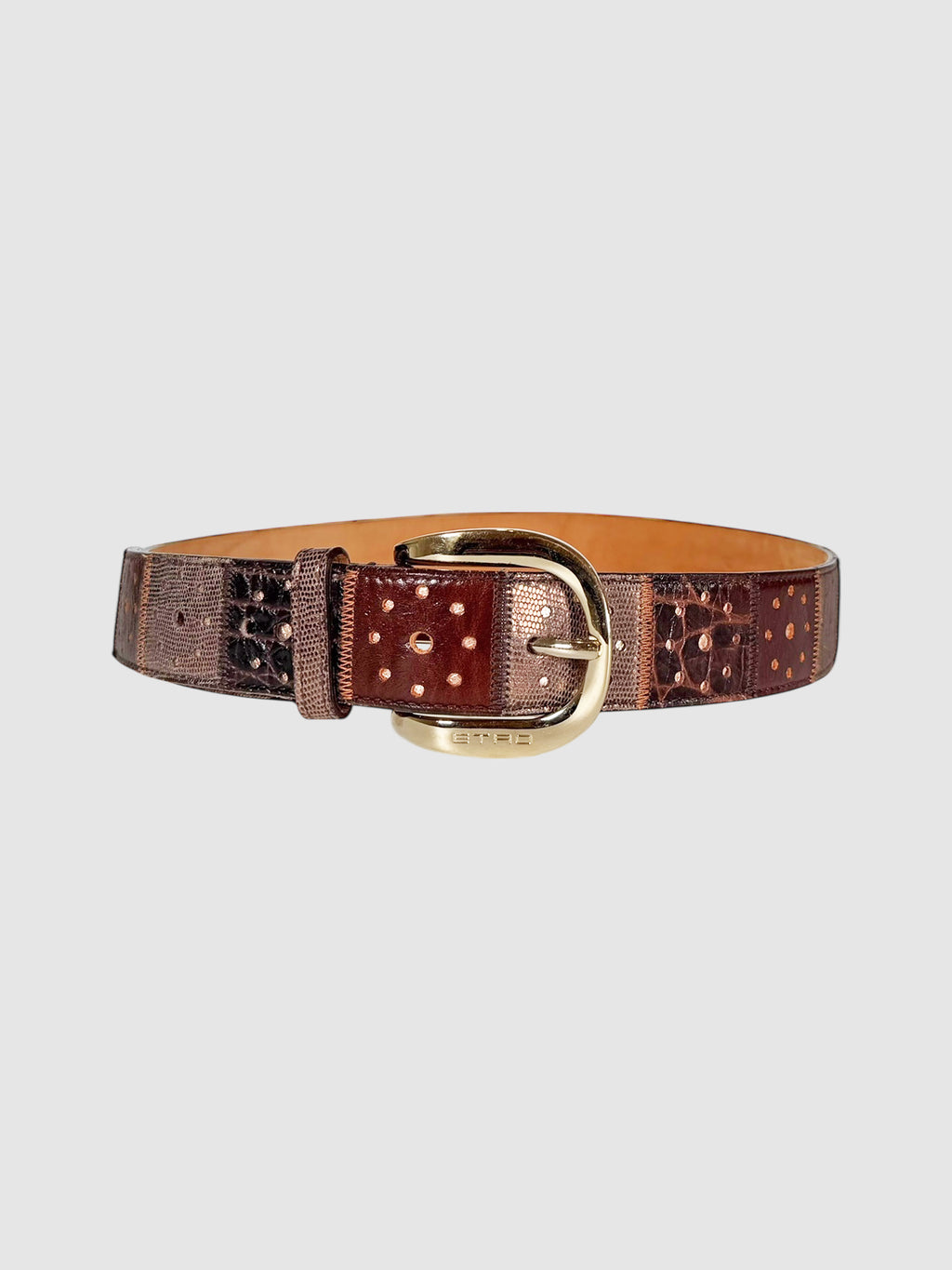 Patchwork Leather Belt