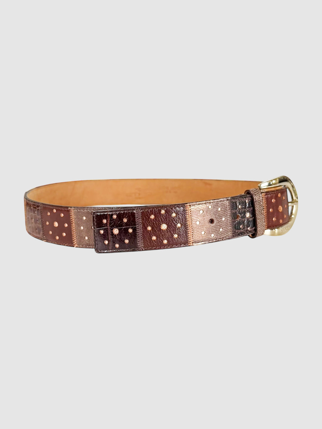 Patchwork Leather Belt