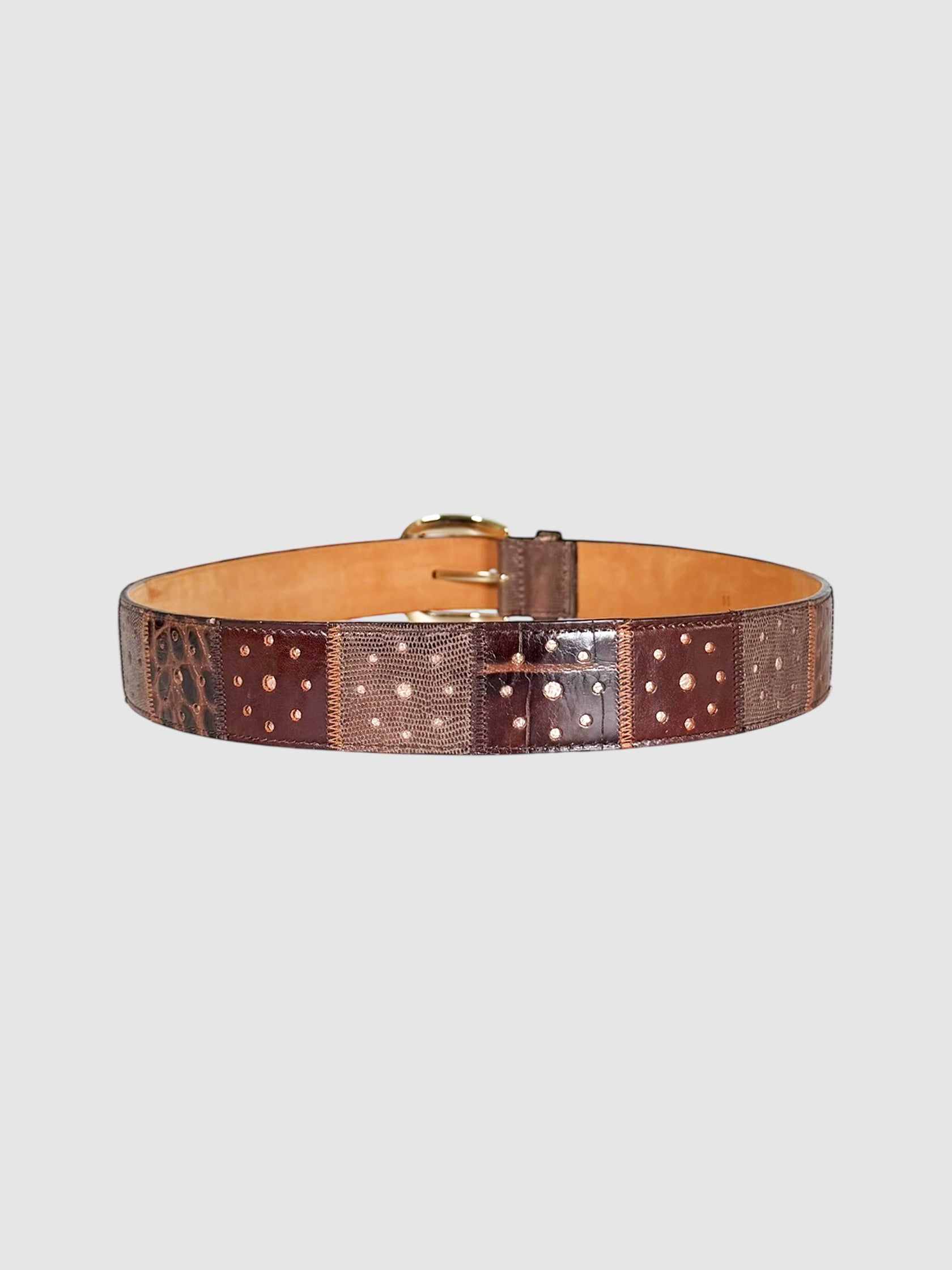 Patchwork Leather Belt