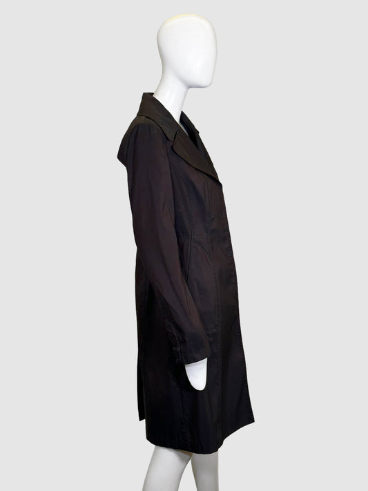 Elie Tahari Single-Breasted Trench Coat - Size M