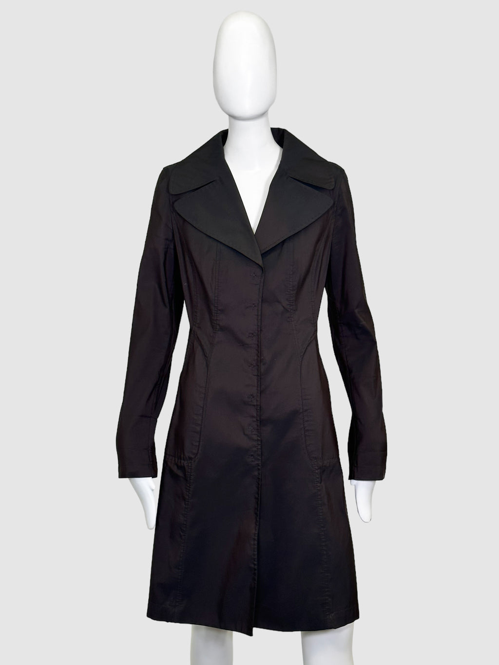 Single-Breasted Trench Coat - Size M
