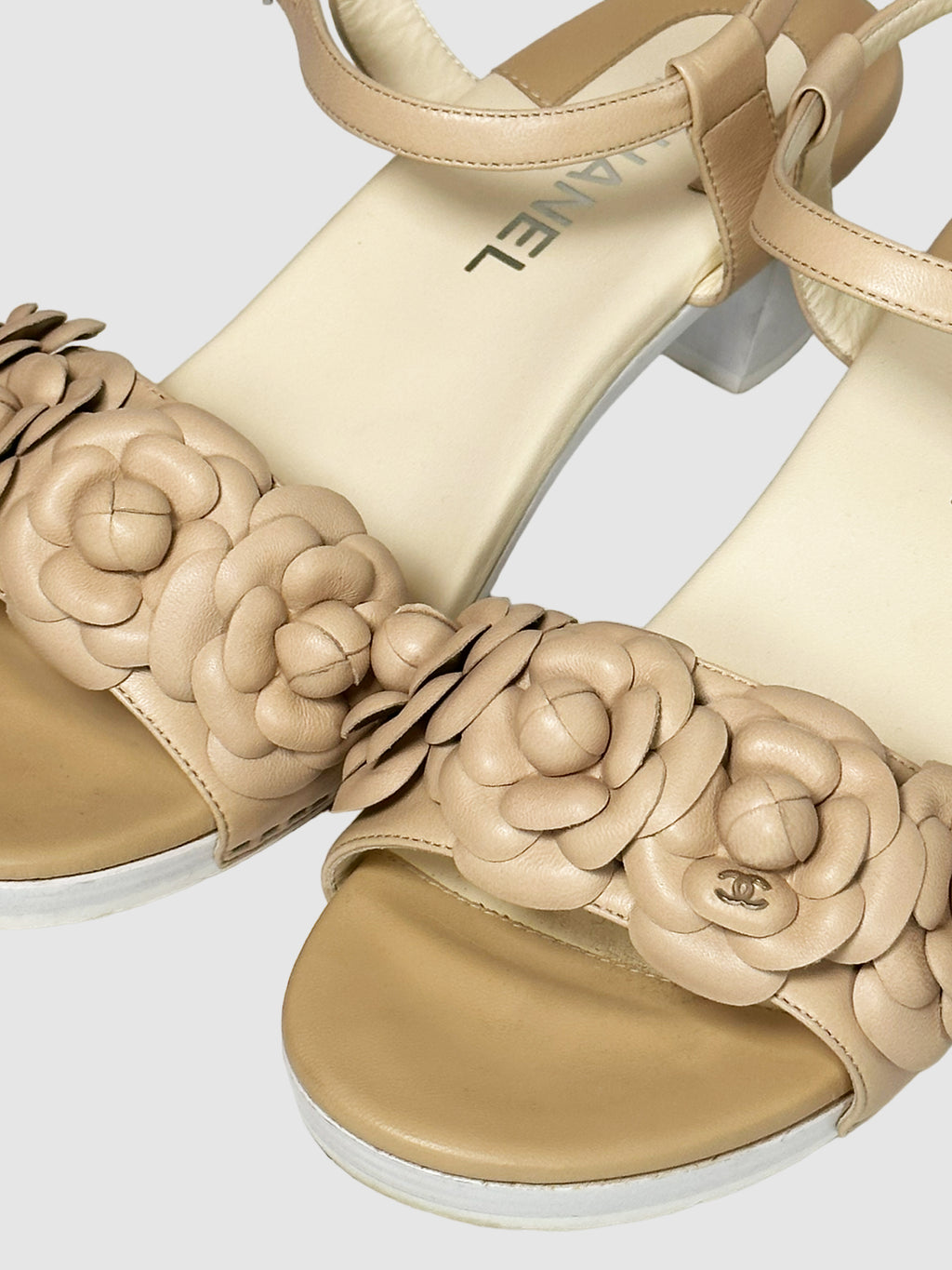 Interlocking CC Leather Sandals - Size 41