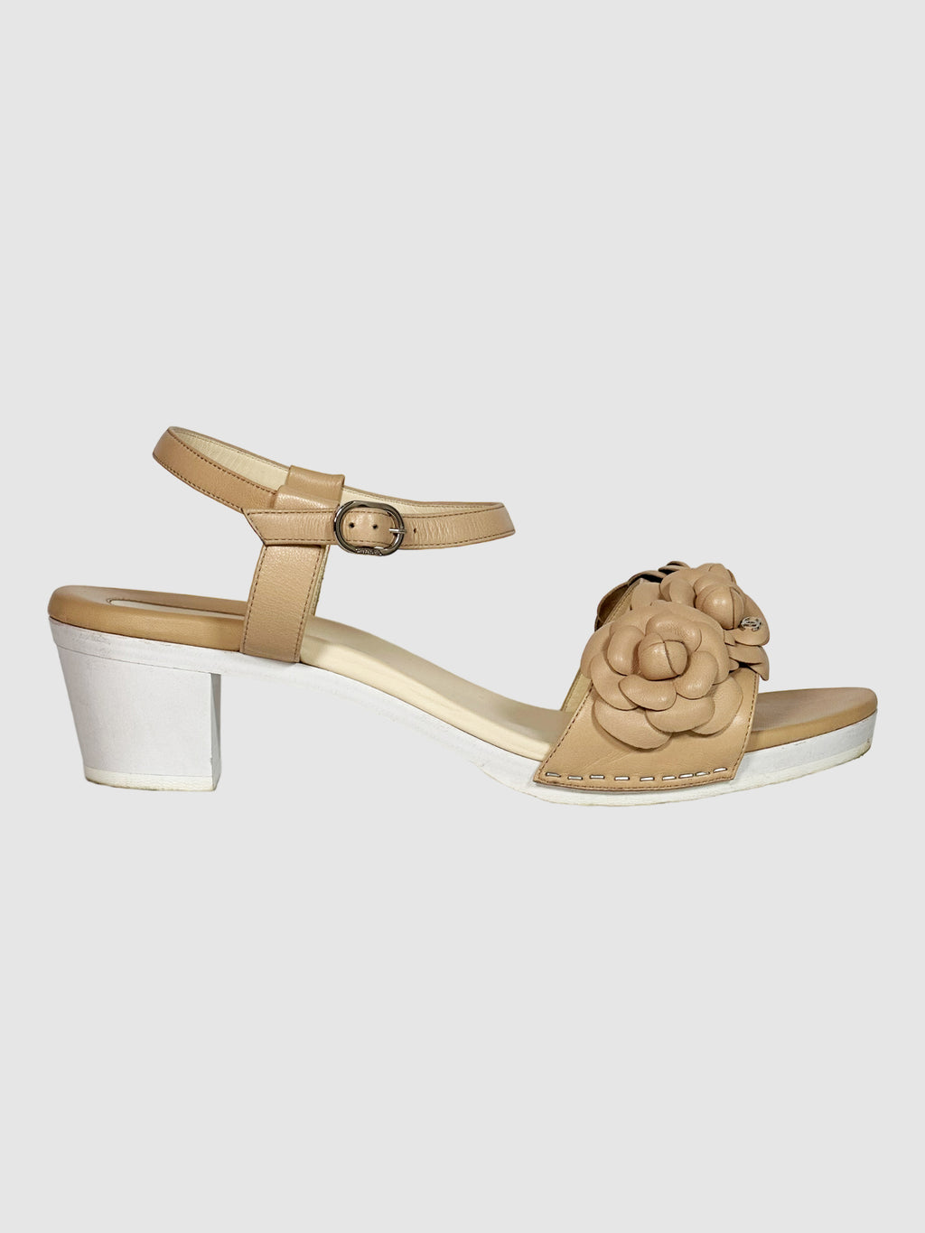 Interlocking CC Leather Sandals - Size 41