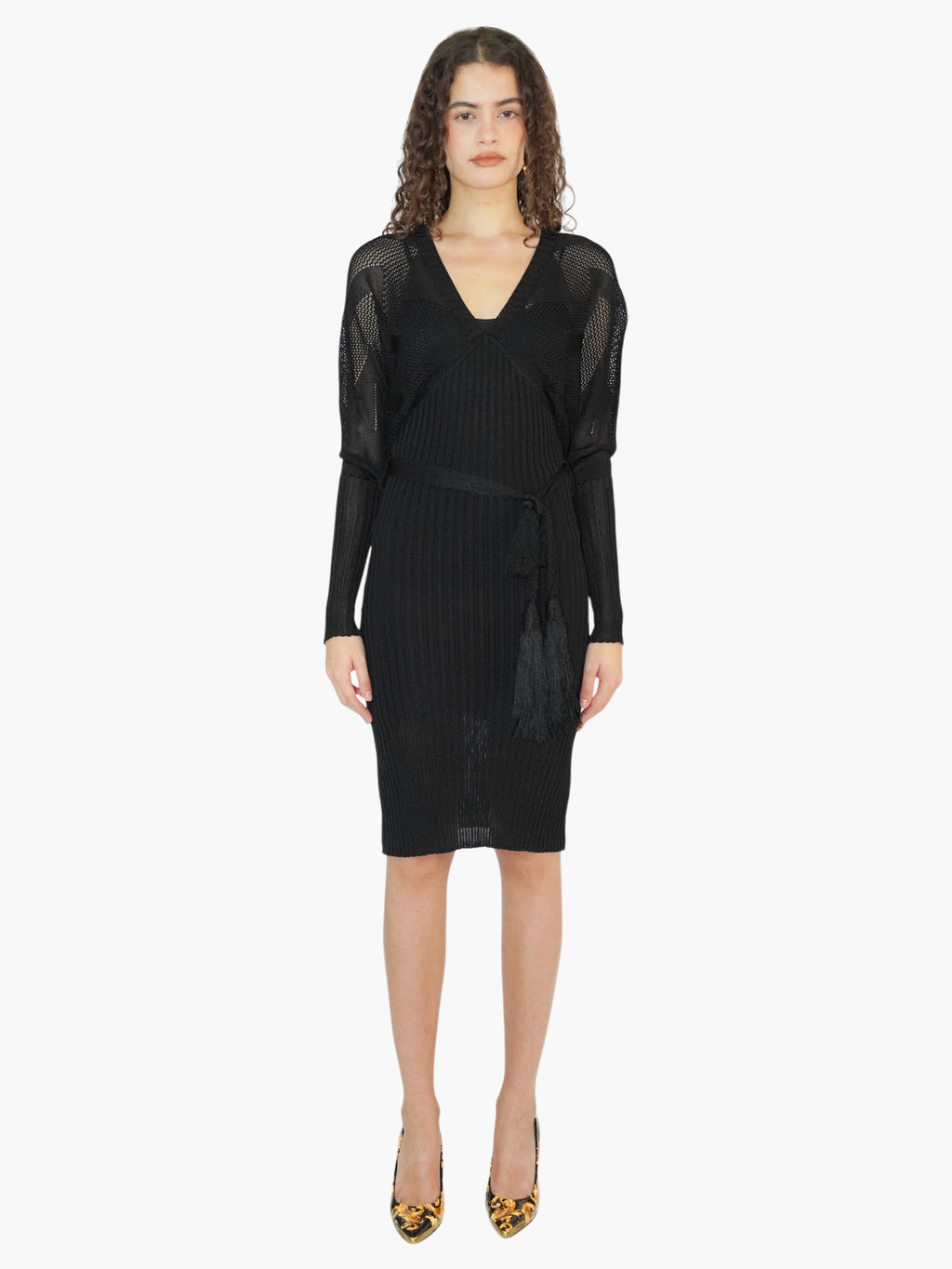 Knit Belted Dress