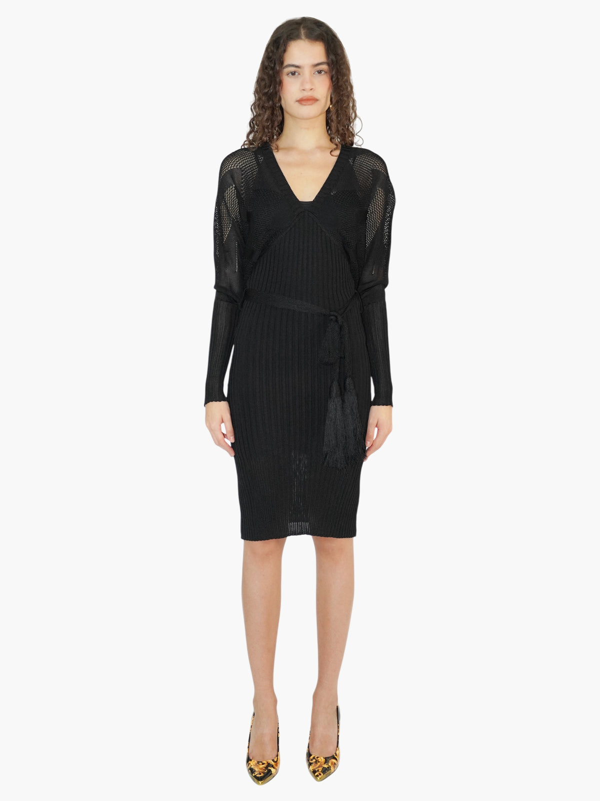 Knit Belted Dress