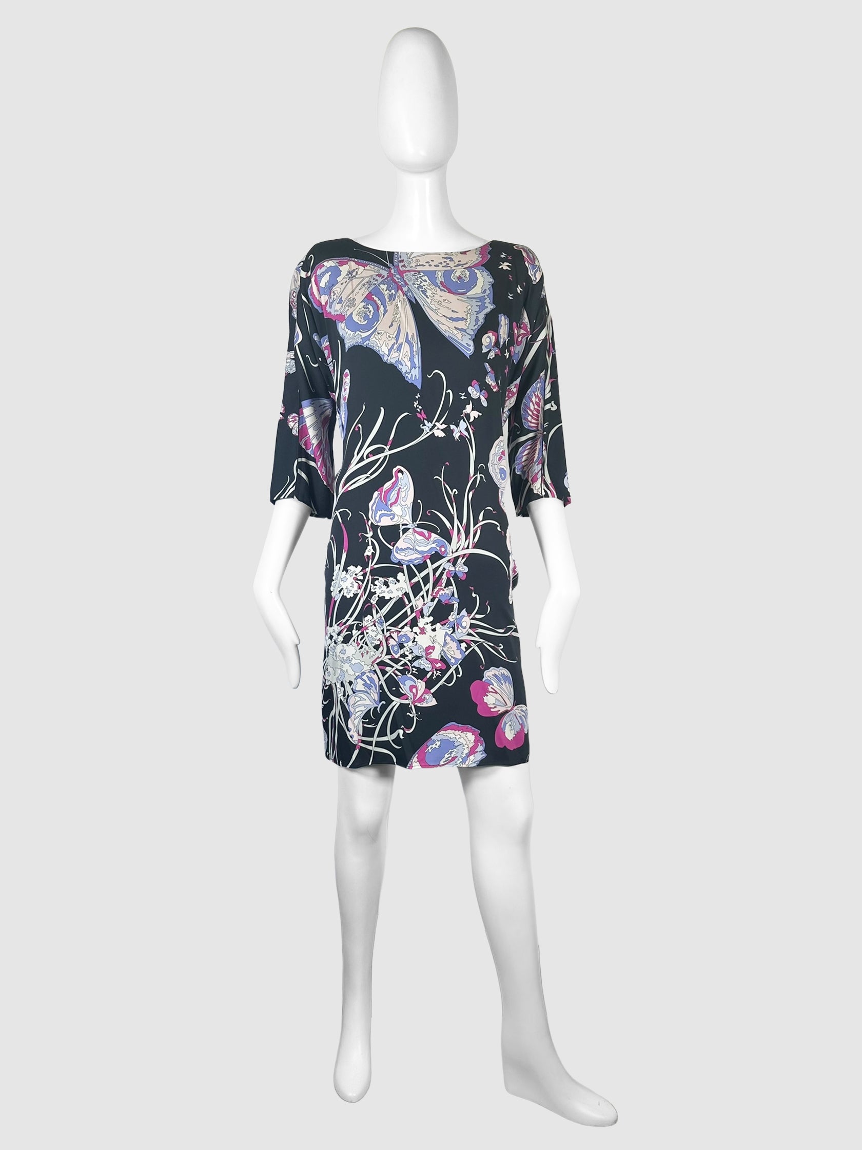 Butterfly Print Mini Dress- Size 6