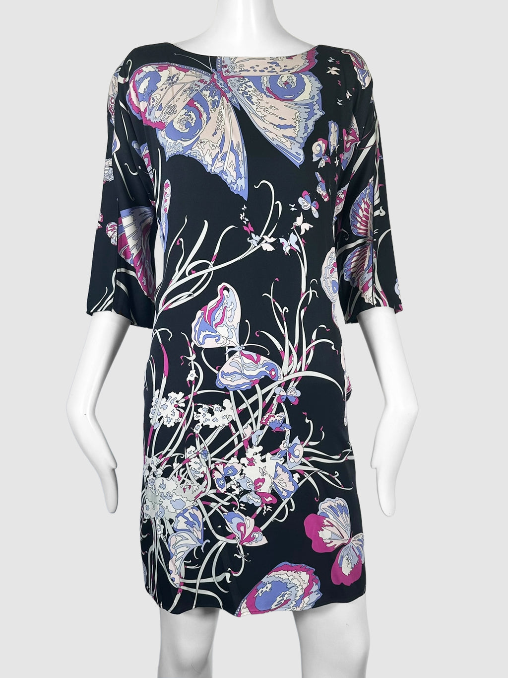 Butterfly Print Mini Dress- Size 6
