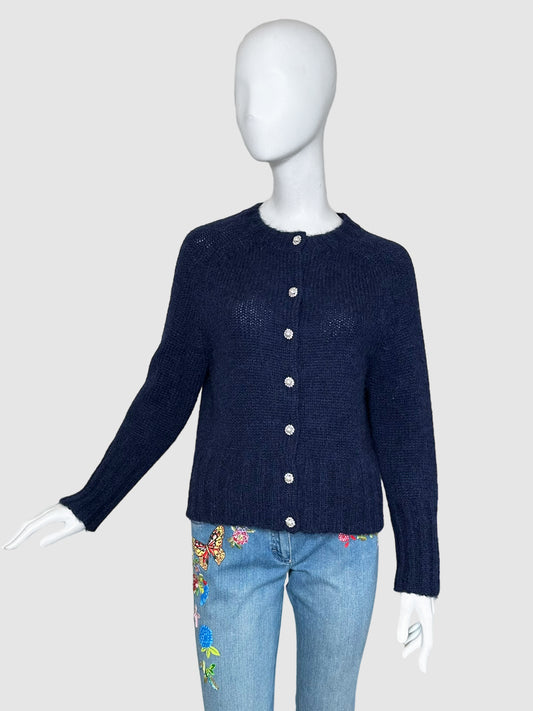 Erdem Mohair-Blend Knitted Cardigan - Size S/M