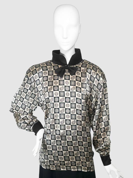 Checker and Paisley Top - Size 38