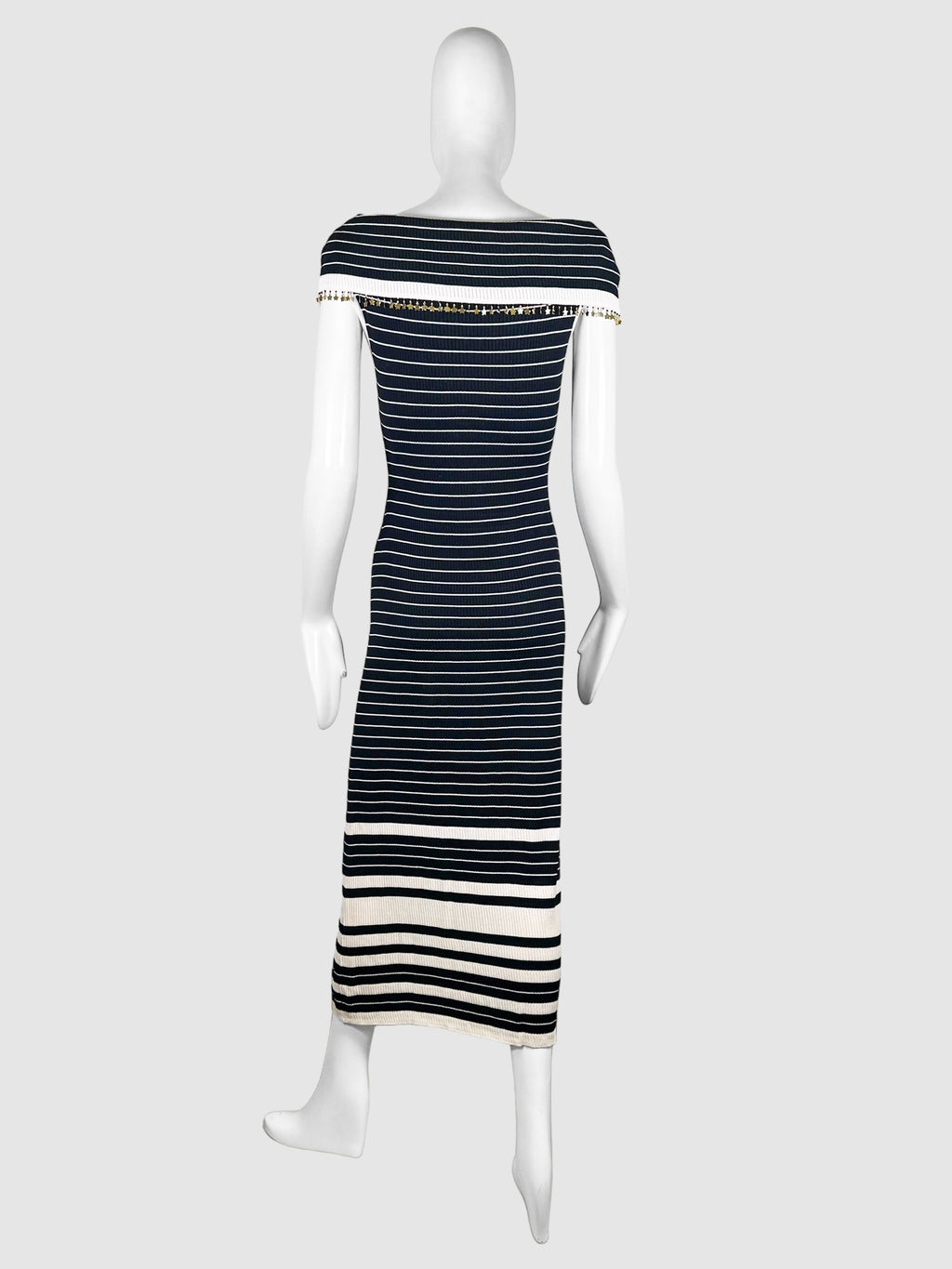 Striped Maxi Dress - Size 38