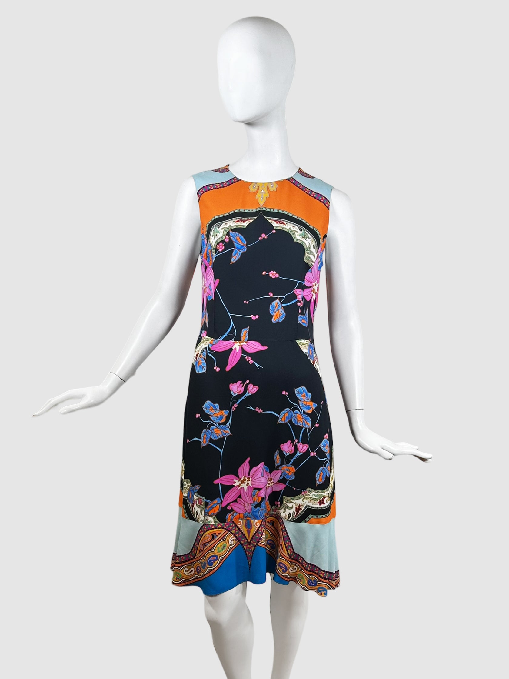 Etro Floral Sleeveless Dress - Size 44(M)