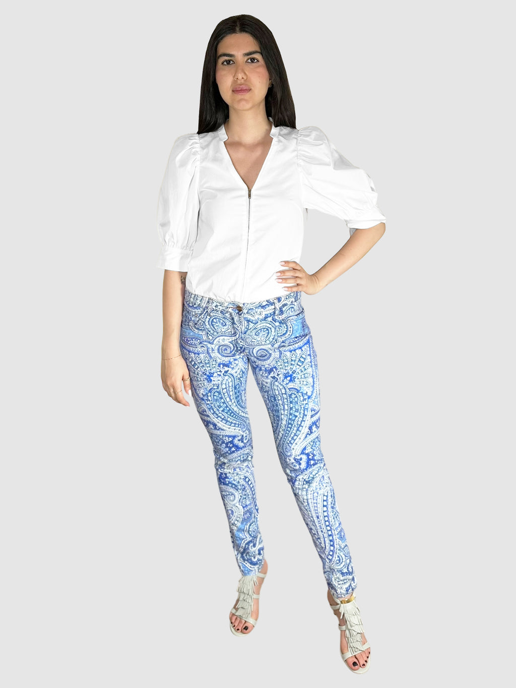 Paisley Skinny Jeans