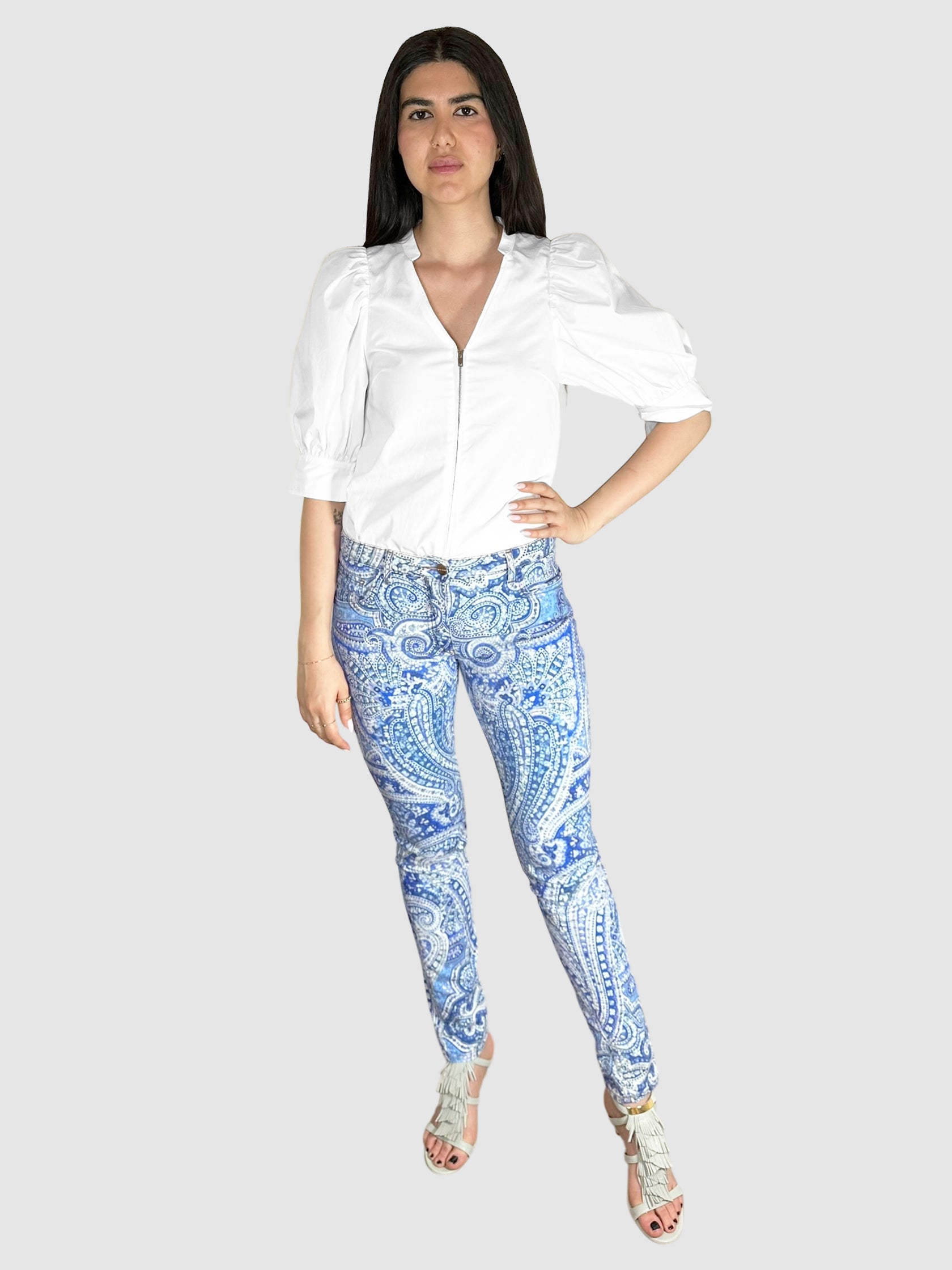 Paisley Skinny Jeans