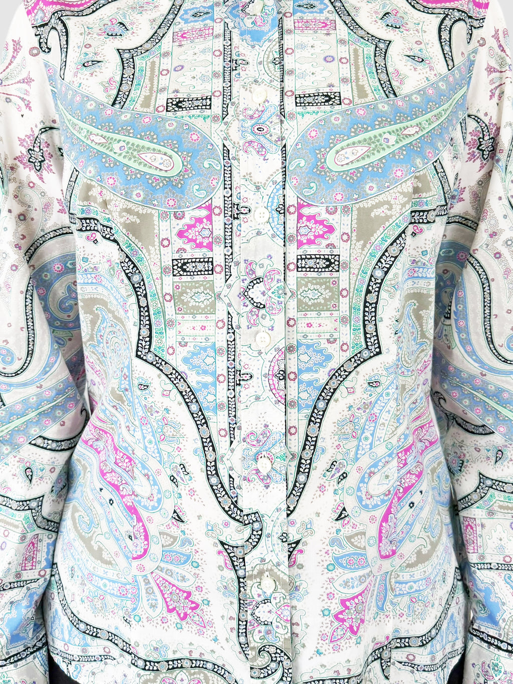 Paisley Button-Up Top