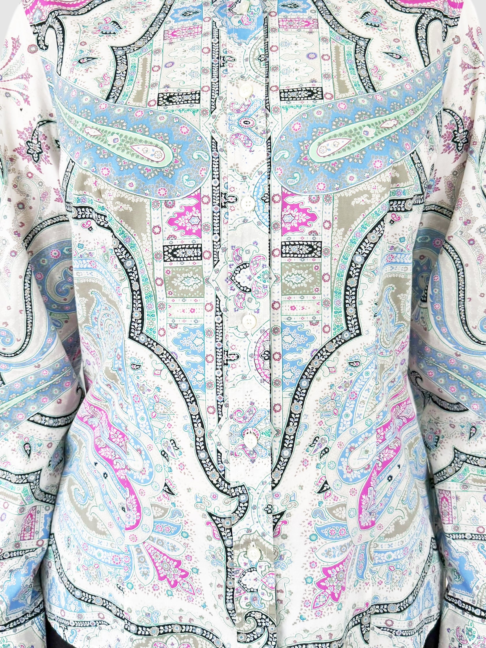 Paisley Button-Up Top