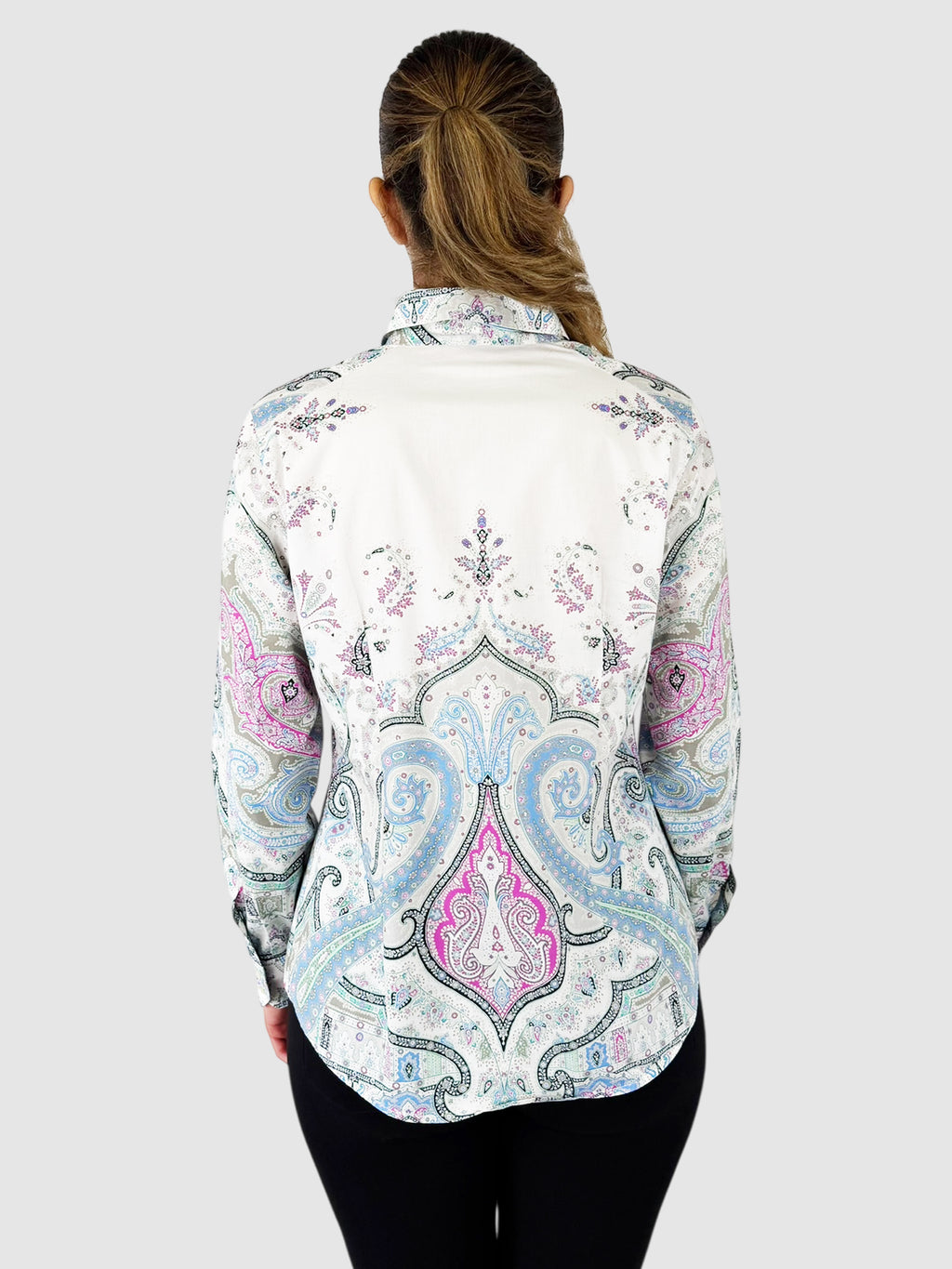 Paisley Button-Up Top