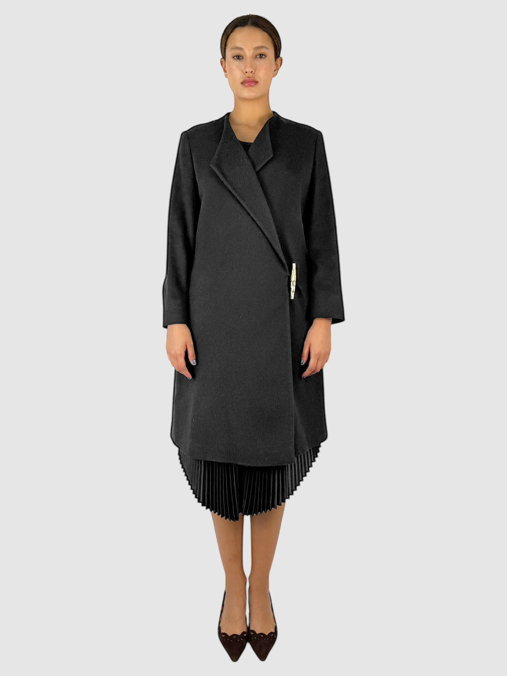 Toggled Cashmere Coat