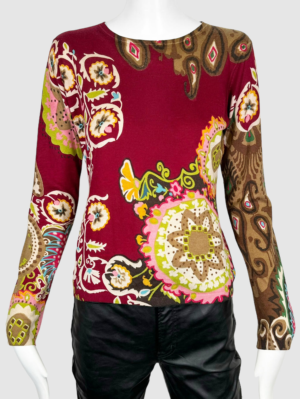 Etro Pattern Silk Sweater - Size 44