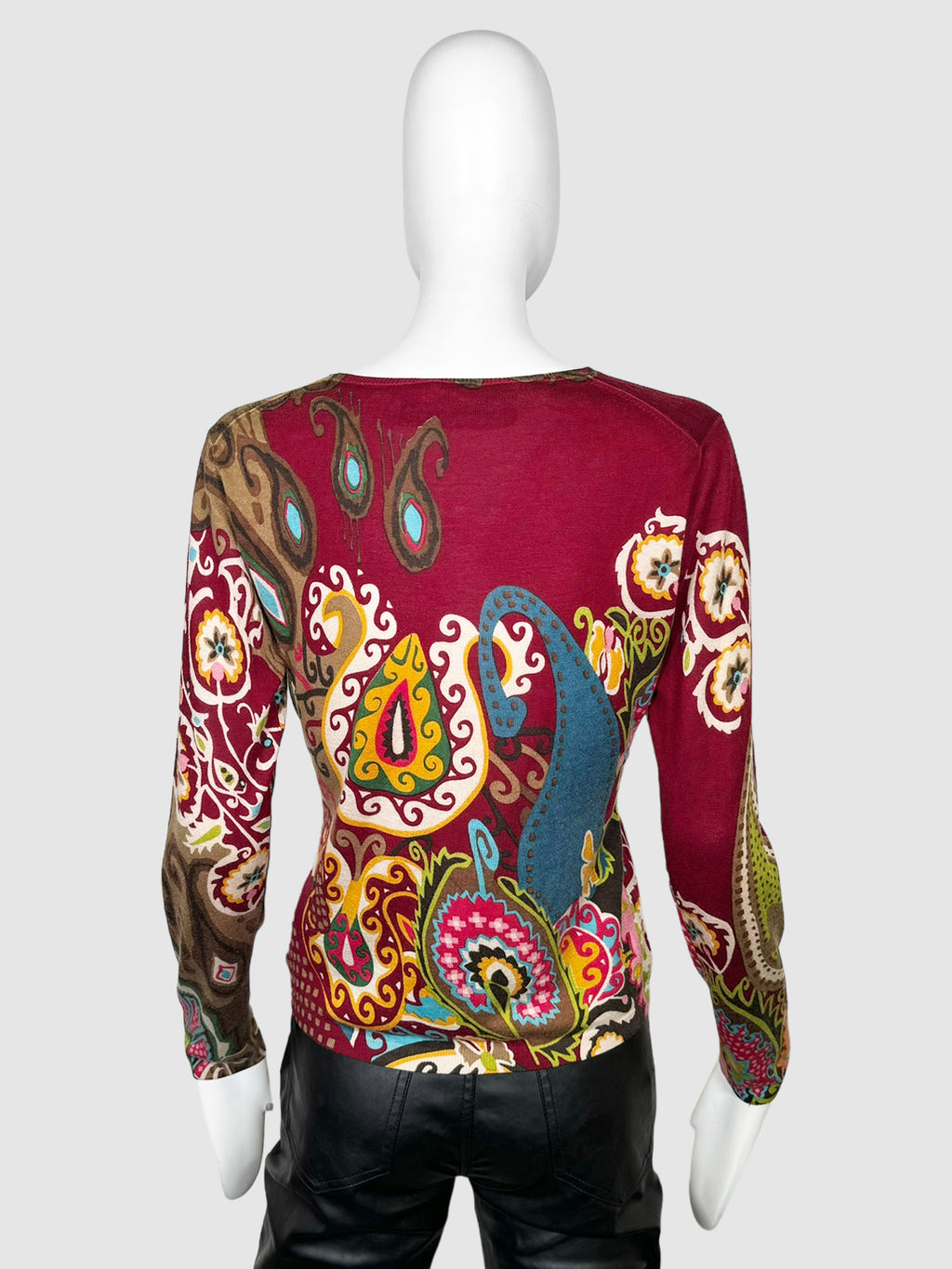 Etro Pattern Silk Sweater - Size 44