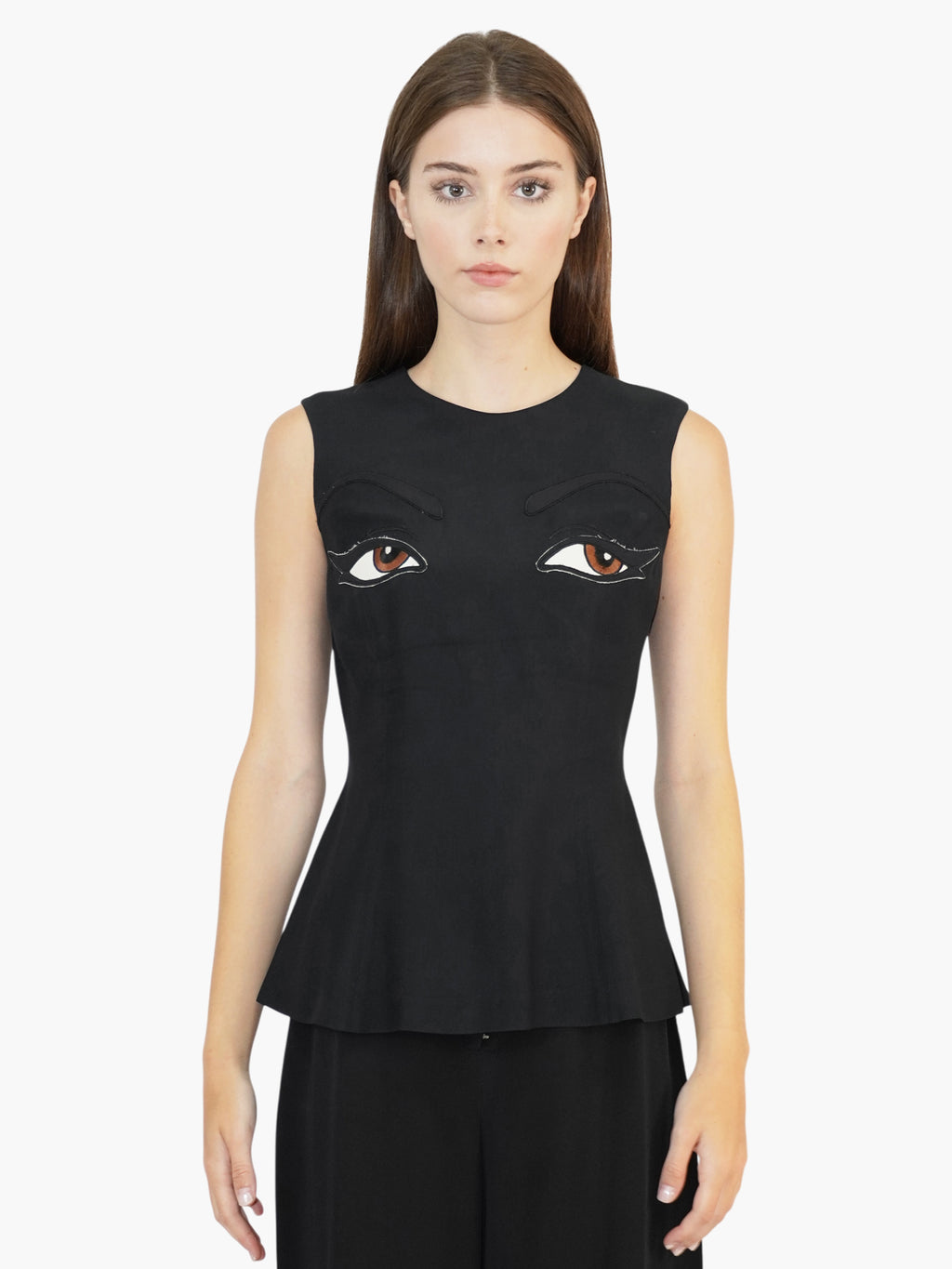 The Eyes Peplum Top