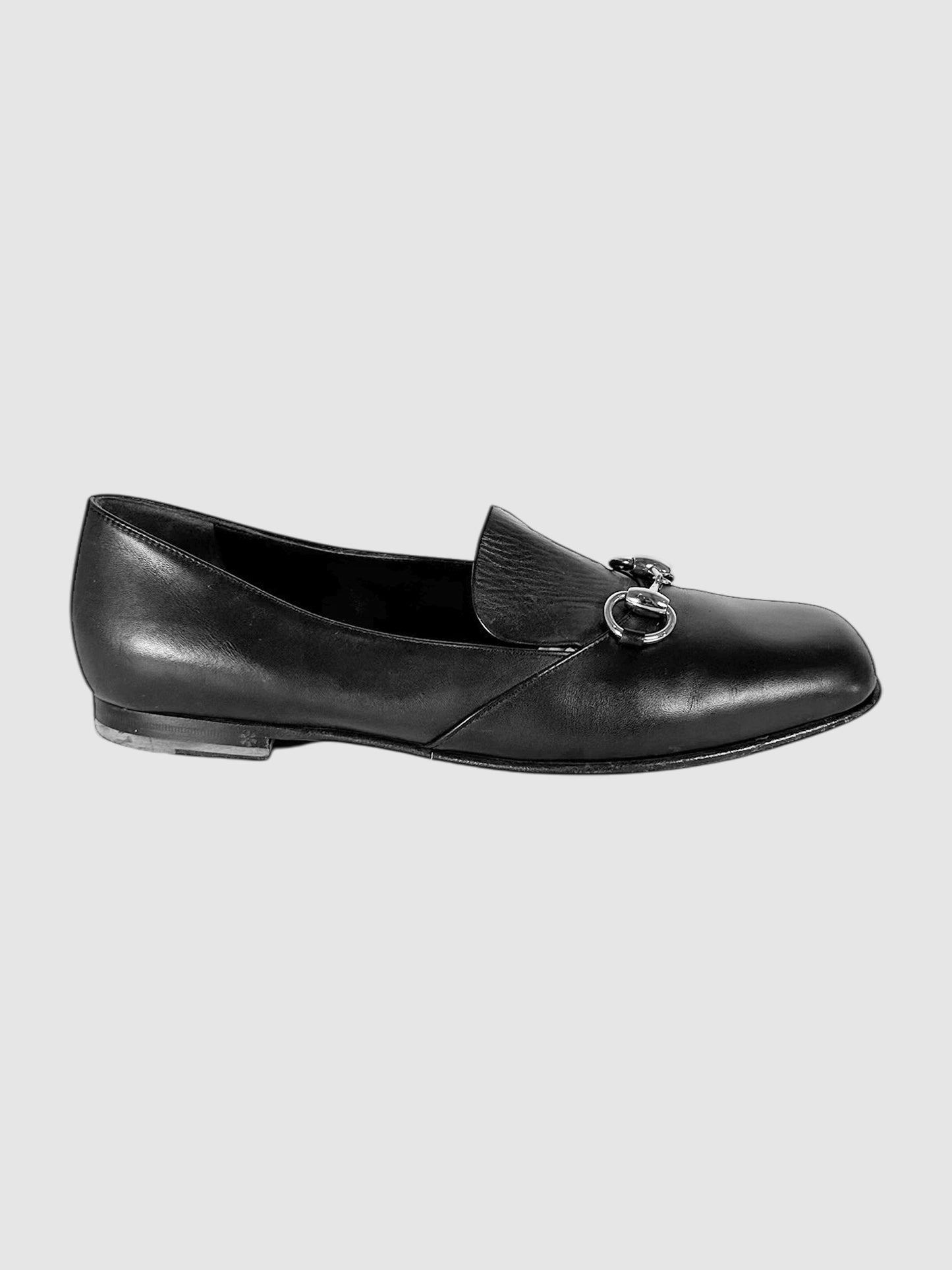 Horsebit Square Toe Loafers - Size 38