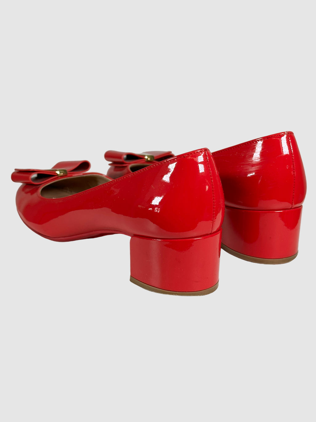 Salvatore Ferragamo Patent Leather Pumps - Size 40