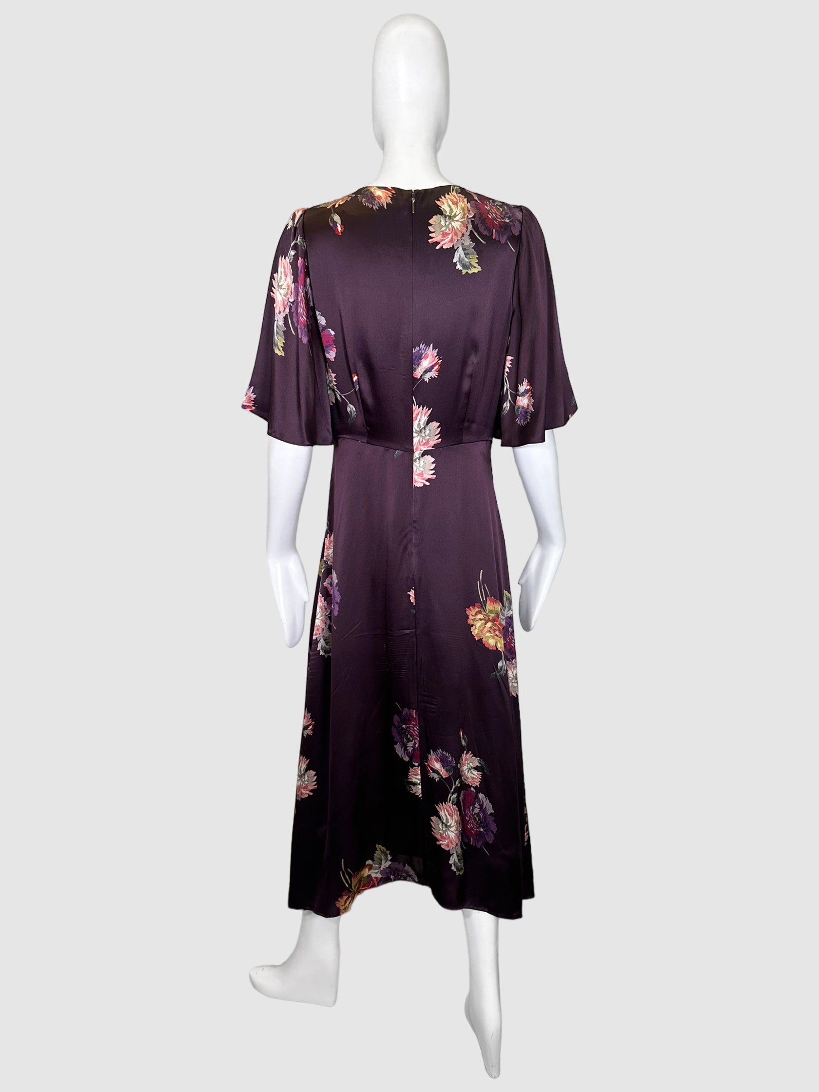 Rebecca Taylor Floral Silky Dress - Size 6